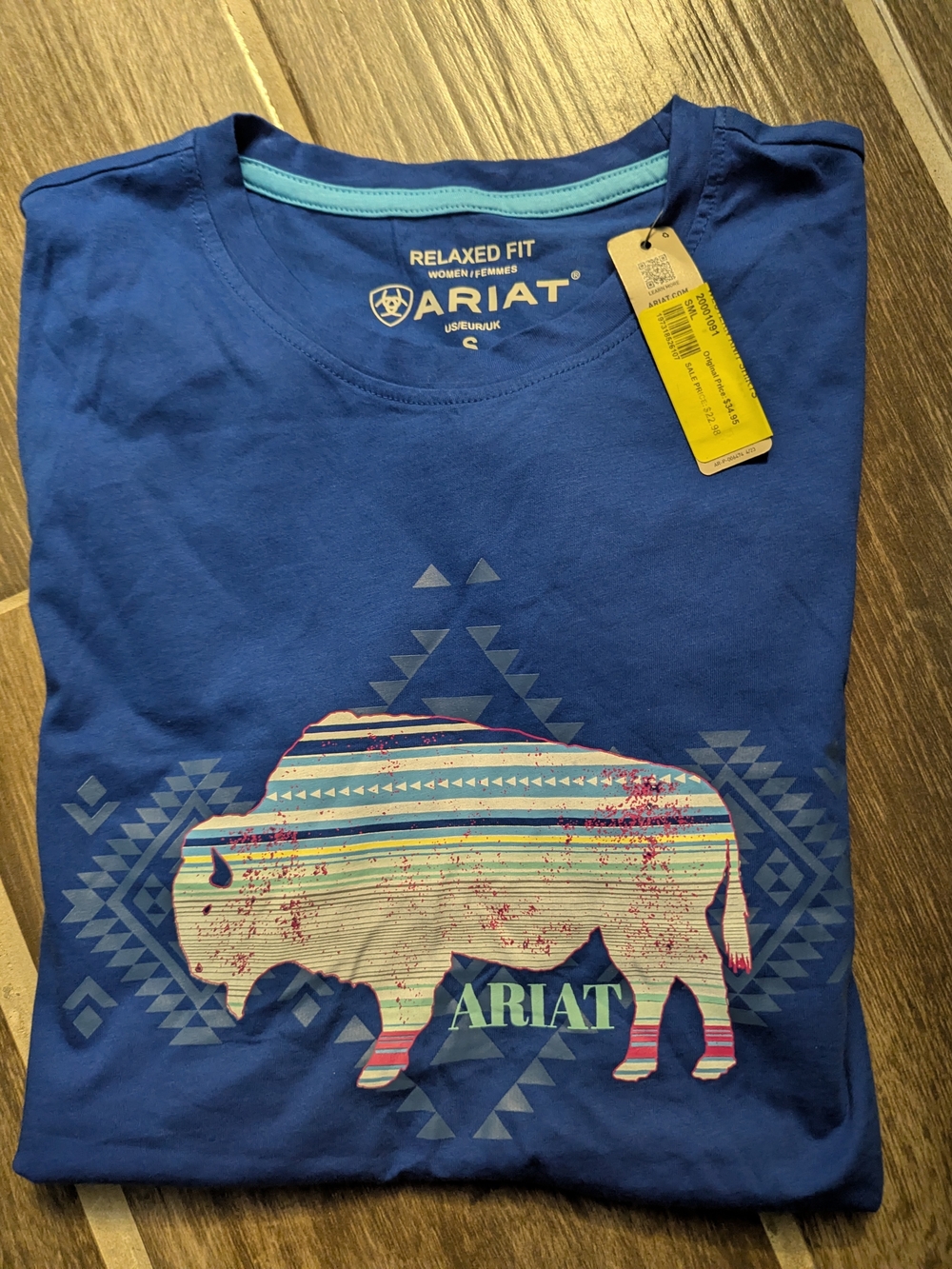 Ariat Royal Blue Short-Sleeve Buffalo Graphic Tee